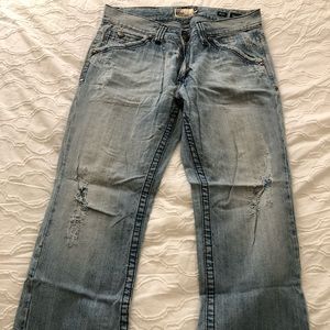 Express Light Blue Jeans 33x30 Boot Cut